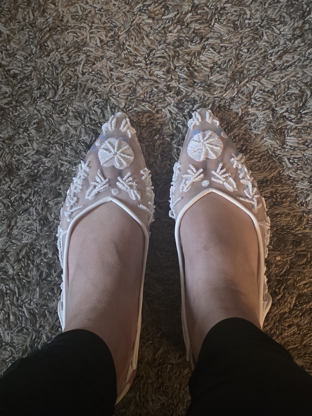 Embellished Slingback Flats